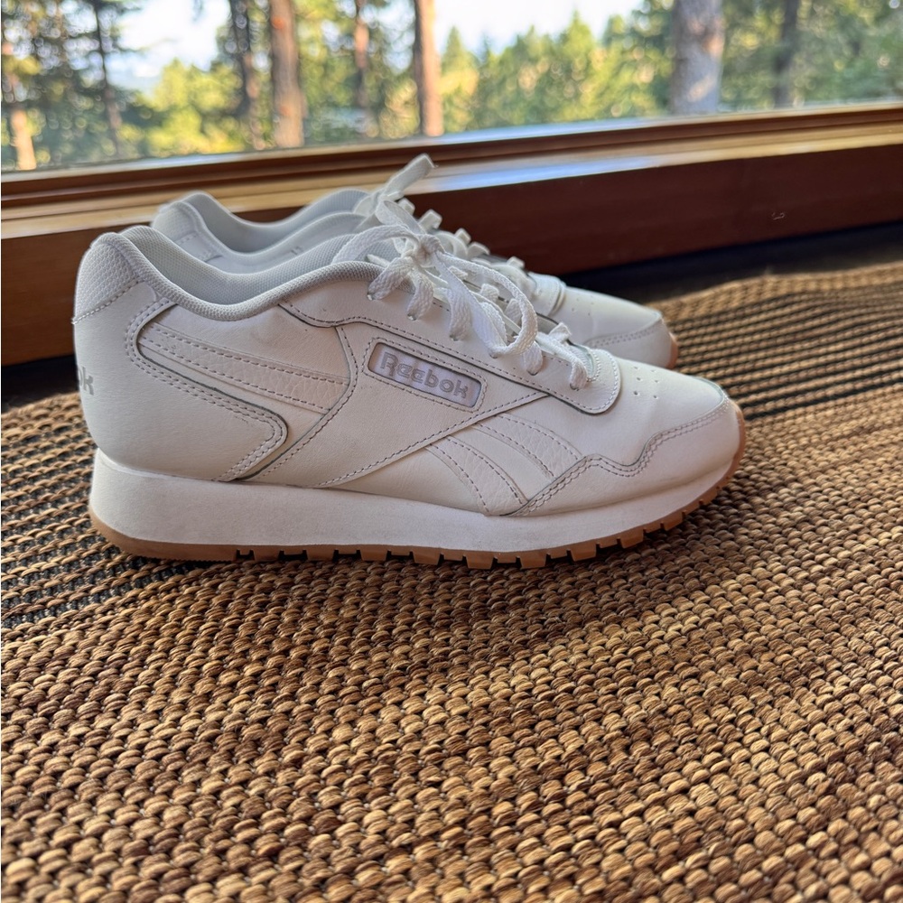 Reebok White MemoryTech Comfort Sneakers - Picture 3 of 5